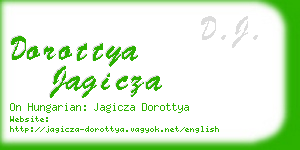 dorottya jagicza business card